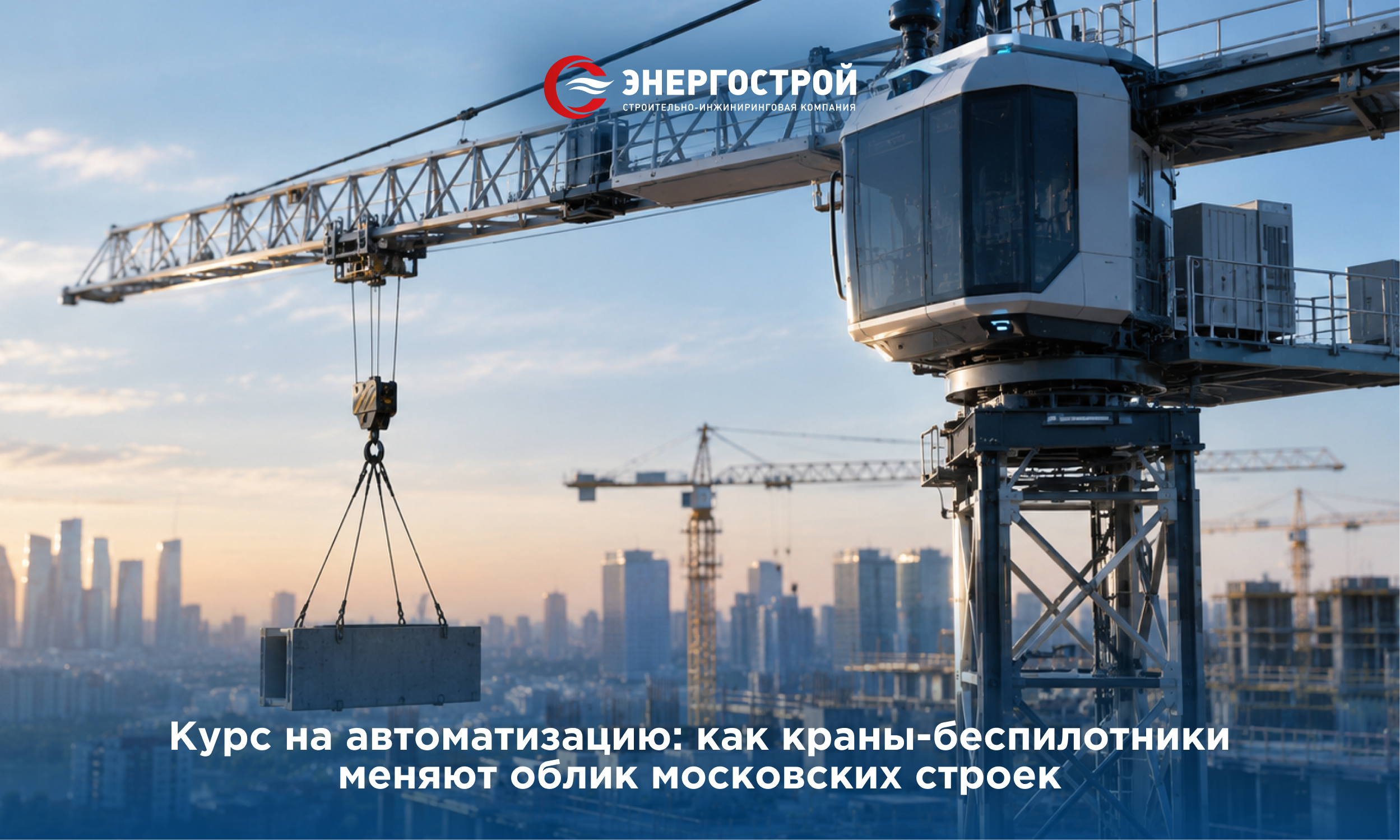 Курс на автоматизацию: как краны-беспилотники меняют облик московских строек