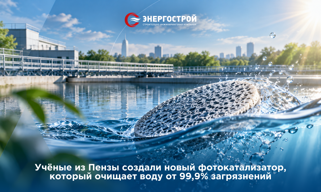 Учёные из Пензы создали новый фотокатализатор, который очищает воду от 99,9% загрязнений